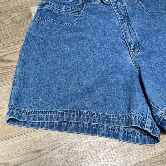 🥒 y2k Xhilaration Denim High Rise Blue Jean Mom Shorts Women’s Size 34, 12/14 - Picture 5 of 12